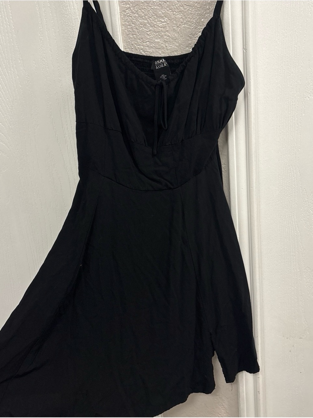 Black Mini Dress with Spaghetti Straps